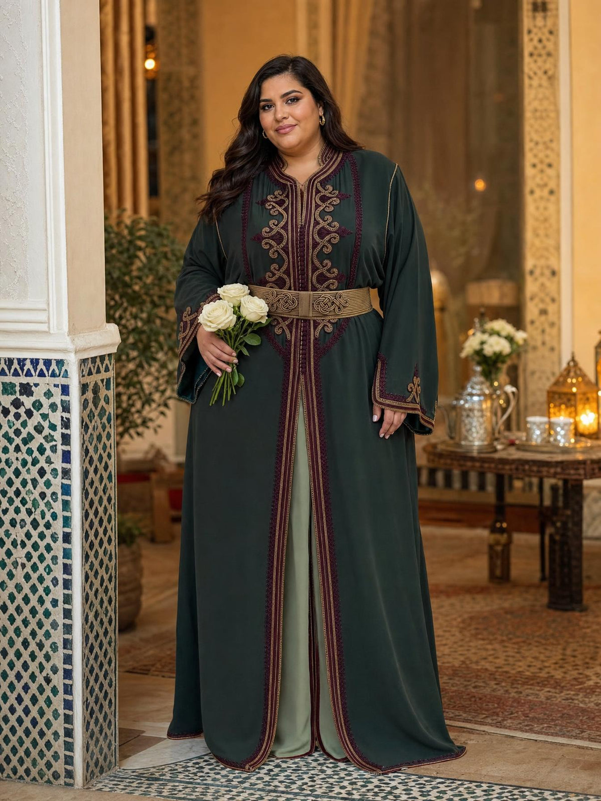 Takchita Dounia — Tenue Cérémoniale Marocaine Deux Pièces \u2014 plus-size model