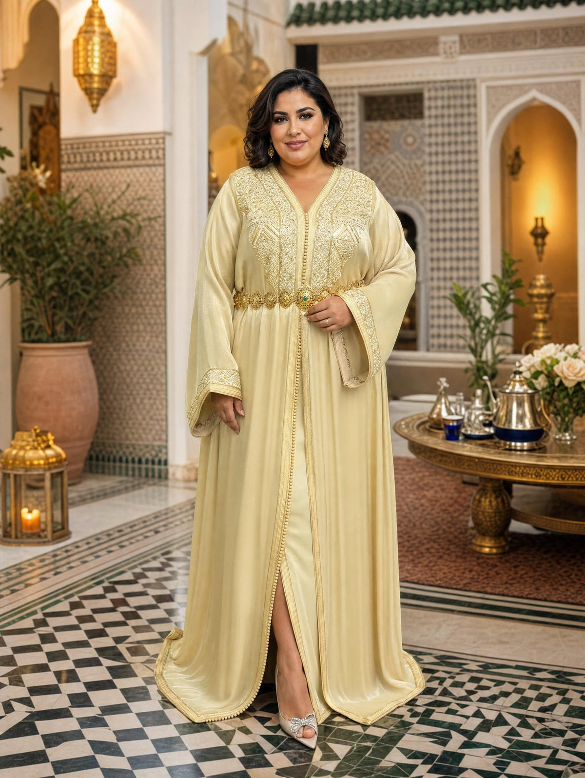 Takchita Fotoun — Tenue Cérémoniale Marocaine Deux Pièces \u2014 plus-size model