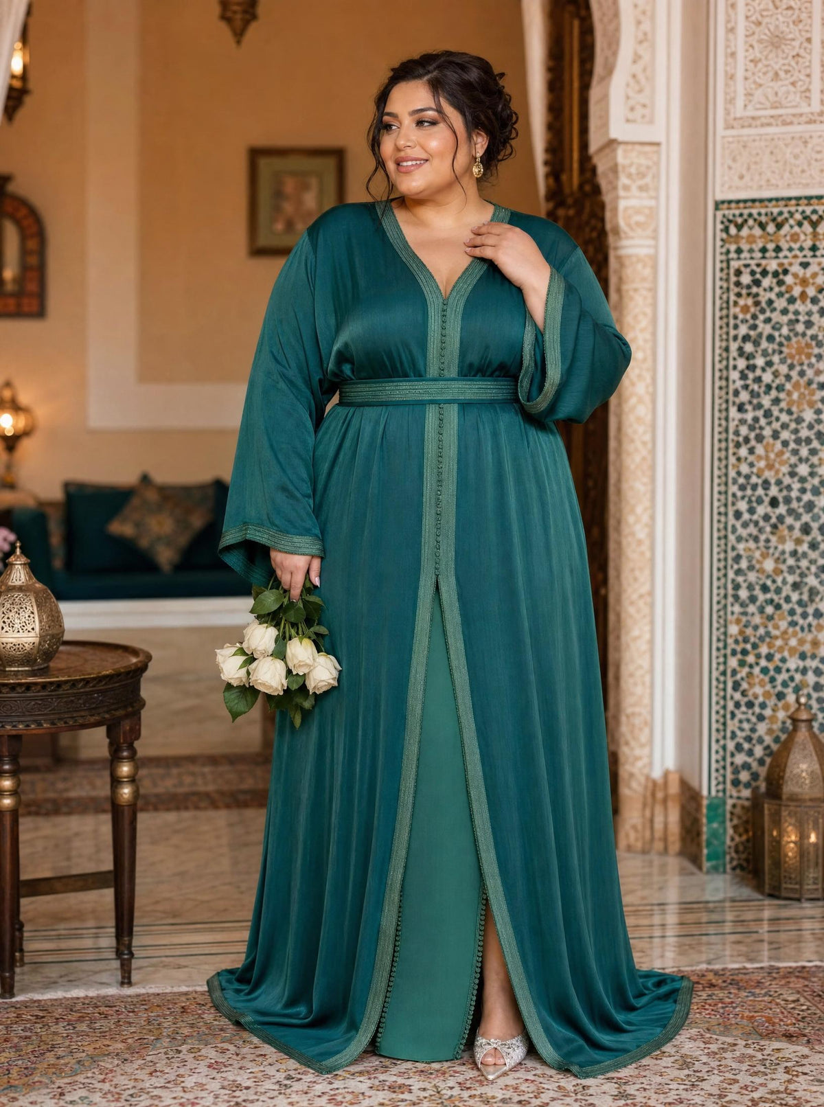 Takchita Kholod — Tenue Cérémoniale Marocaine Deux Pièces \u2014 plus-size model