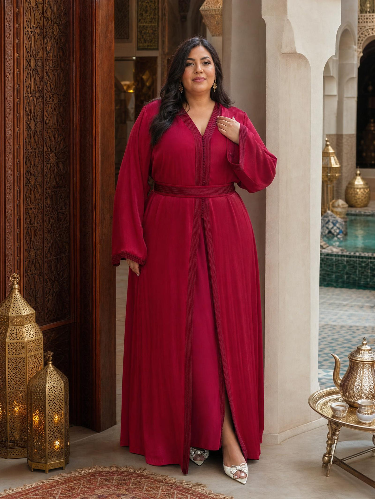 Takchita Majda — Tenue Cérémoniale Marocaine Deux Pièces \u2014 plus-size model