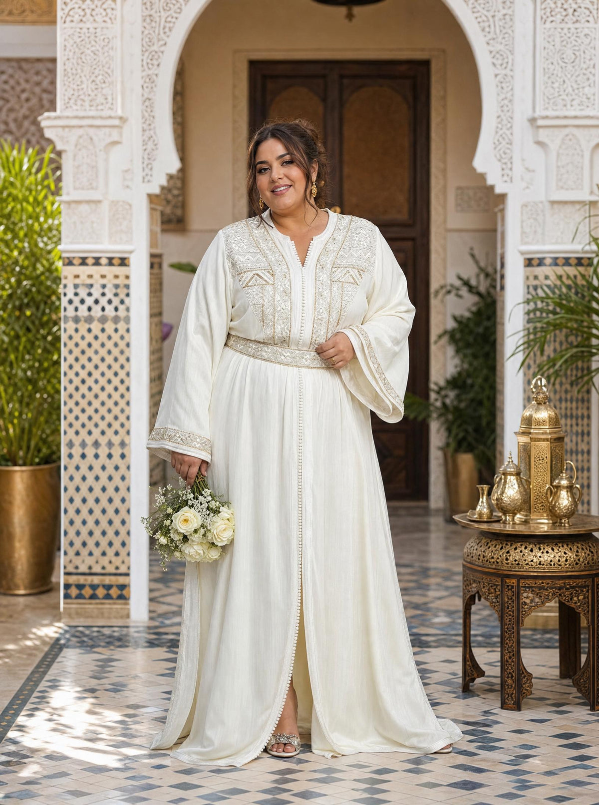 Takchita Nirmine — Tenue Cérémoniale Marocaine Deux Pièces \u2014 plus-size model